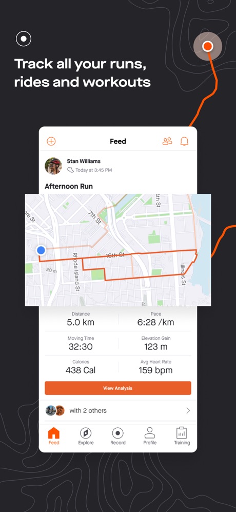 Strava screenshot showing tracking