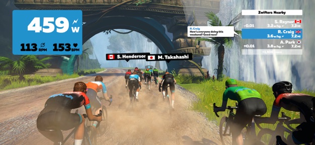 Zwift screenshot